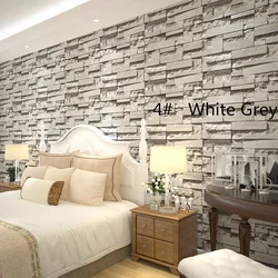 Photo bedroom design with decorative stone