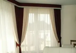 Qonaq otağı dizaynı foto pərdə çubuqları