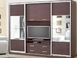 Wardrobe in the bedroom living room photo