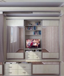 Wardrobe in the bedroom living room photo