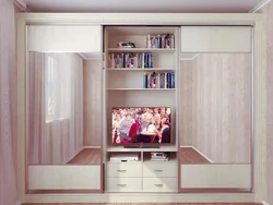 Wardrobe in the bedroom living room photo