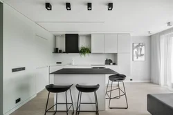 Minimalism in the kitchen interior is