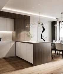 Minimalism in the kitchen interior is