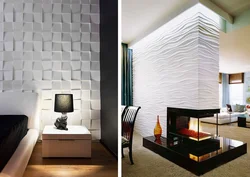 Gypsum Panels For Walls In The Living Room Interior Photo
