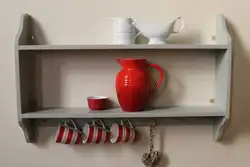 Рафҳои Ошхонаи DIY Дар Акси Девор