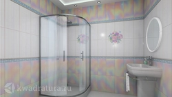 Inexpensive panels for the bathroom photo