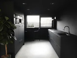 Черно Белый Потолок В Интерьере Кухни