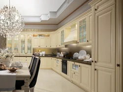 Ivory kitchen in the interior