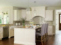 Ivory kitchen in the interior