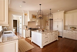 Ivory kitchen in the interior
