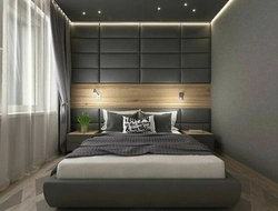 Wall panels in the bedroom photo