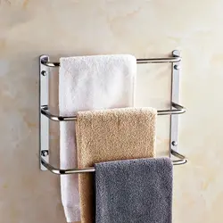 Towel holder in the bathroom photo