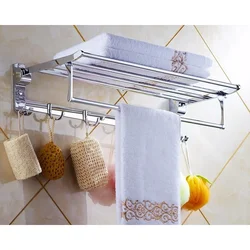 Towel holder in the bathroom photo