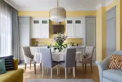 What colors goes with beige in the kitchen interior