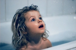 Baby Photos In The Bathroom