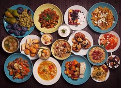 All the cuisine of the world with photos