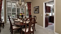 Wallpaper for the dining room and kitchen interior photos