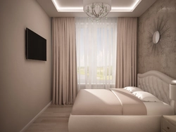 Bedroom design in beige tone