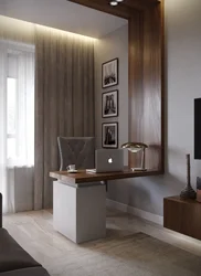 Living room office room design photo
