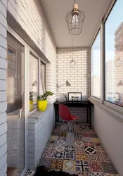 Design of a balcony in an apartment in a brick house