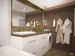 Tualet dizaynlı hamam 6 kv m müasir üslubda