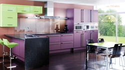 Kitchen one or two colors photo