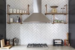 Photo Of Tile Layout In The Kitchen