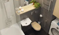 Дизайн совмещенной ванны с туалетом очень маленькая комната