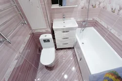 Combined Bath And Toilet In A Panel House Photo