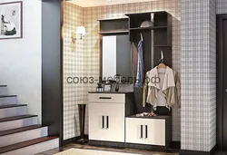 Narrow hallway furniture photo