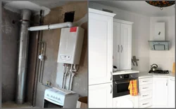 Kitchen design if there is a gas pipe