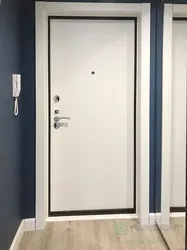 White Entrance Door To The Apartment Photo