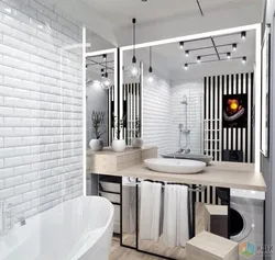 Kichkina hammomning ichki qismidagi loft