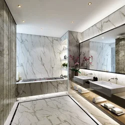 Modern porcelain stoneware bathroom design