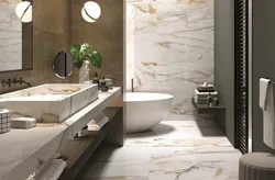 Modern porcelain stoneware bathroom design