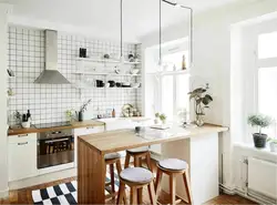 Scandinavian kitchen style photo 2023