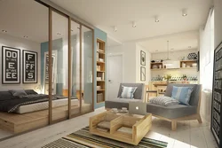 Bedroom 30 sq m design modern