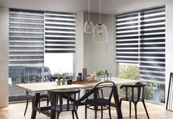 Photo of blinds for the kitchen living room