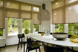 Photo of blinds for the kitchen living room