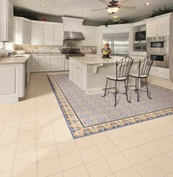 Kitchen floor tile design