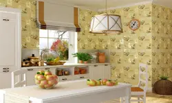 Недорогие обои для кухни фото