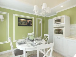 Wall color for a light kitchen in the interior