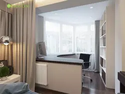 Balkon dizaynlı mənzil üçün pərdələr