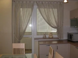 Curtains for apartment with balcony design