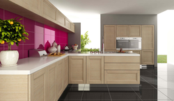 Color combination of kitchen facades photo