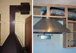 Air Duct For Exhaust Hood In The Kitchen In The Interior