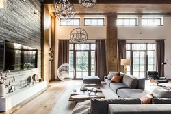 Ev Oturma Otağının Daxili Hissəsində Loft Tərzi