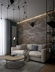 Loft Style In The Interior Of The House Living Room