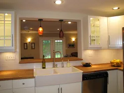 Lamps for the kitchen above the countertop photo