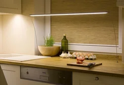 Lamps for the kitchen above the countertop photo